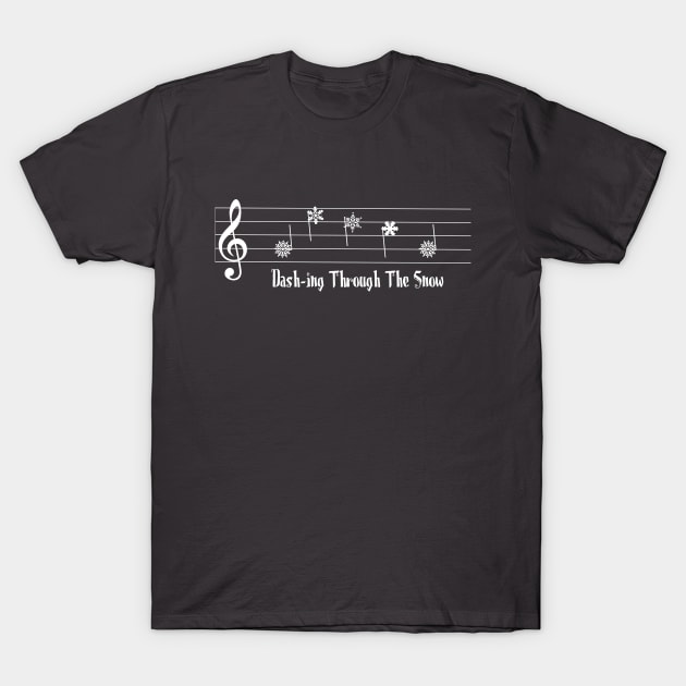 Snowflake Serenade (Dashing Through The Snow) T-Shirt by StillInBeta